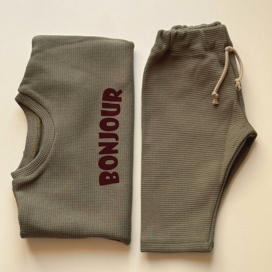 SWEATER OVERSIZE BONJOUR WAFFLE - lovelyn-baby