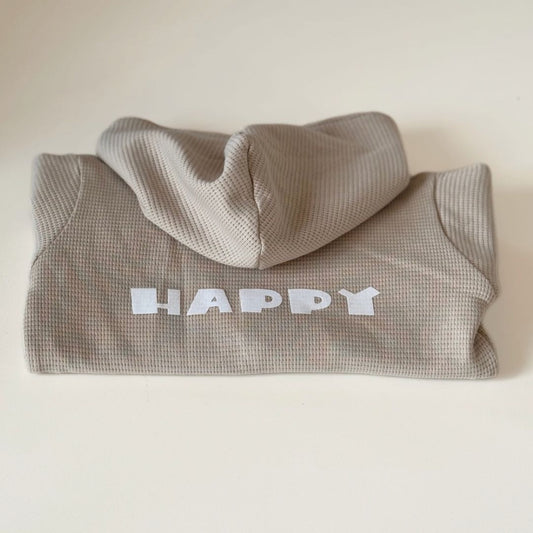 JACKET HAPPY WAFFLE NATUR