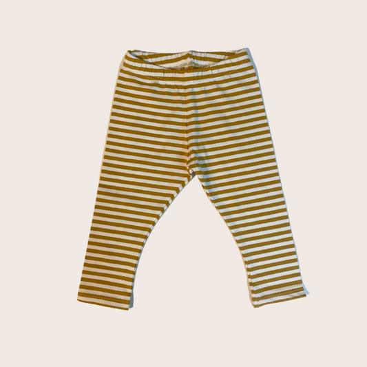 LEGGING STRIPED MUSTARD - lovelyn-baby