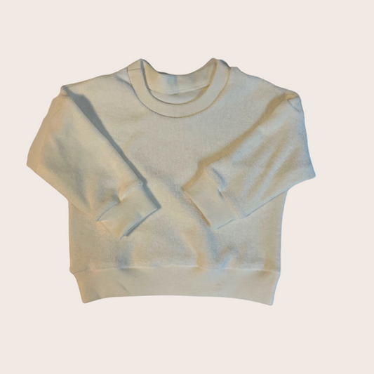 SWEATER FROTTEE ECRU - lovelyn-baby