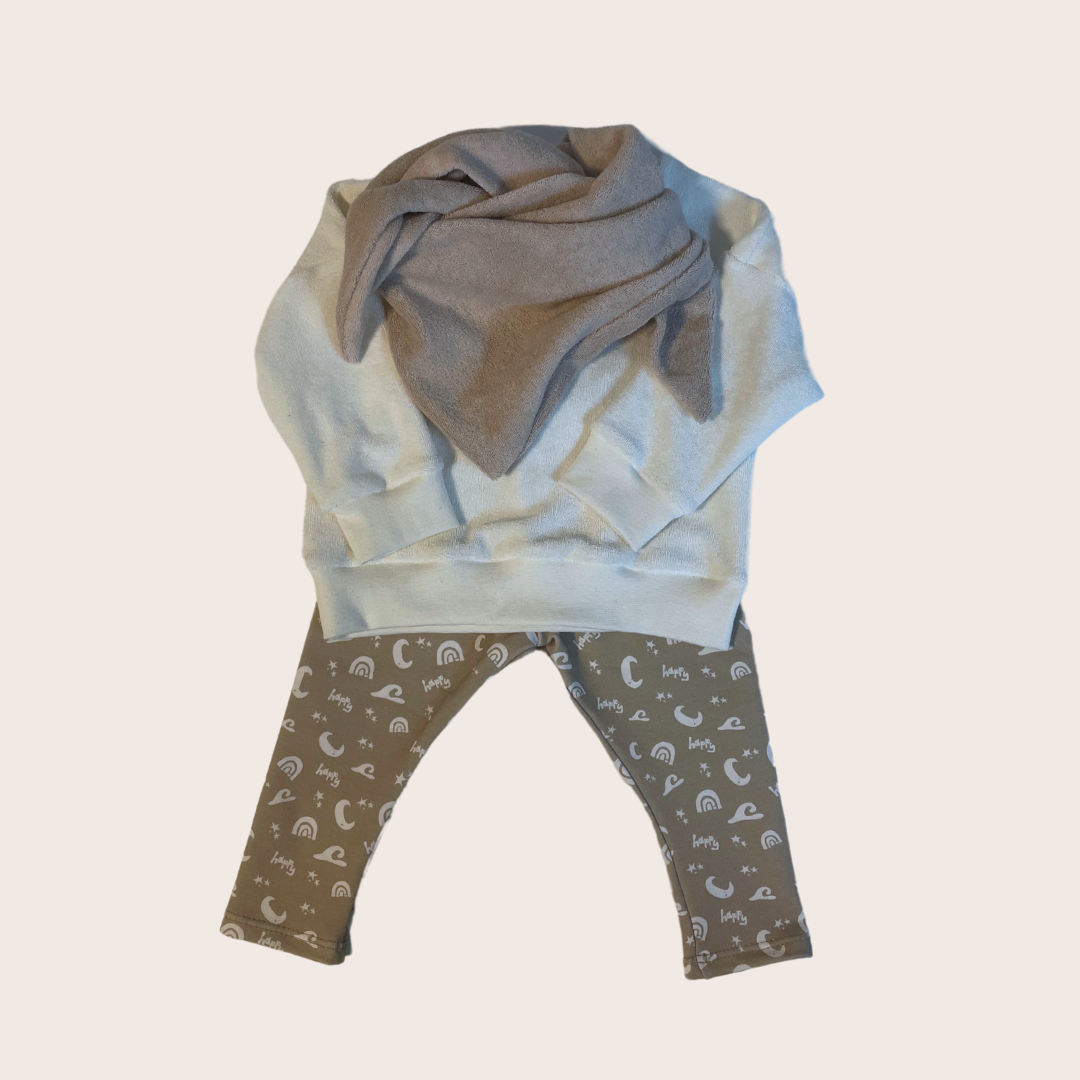 SWEATER FROTTEE ECRU - lovelyn-baby