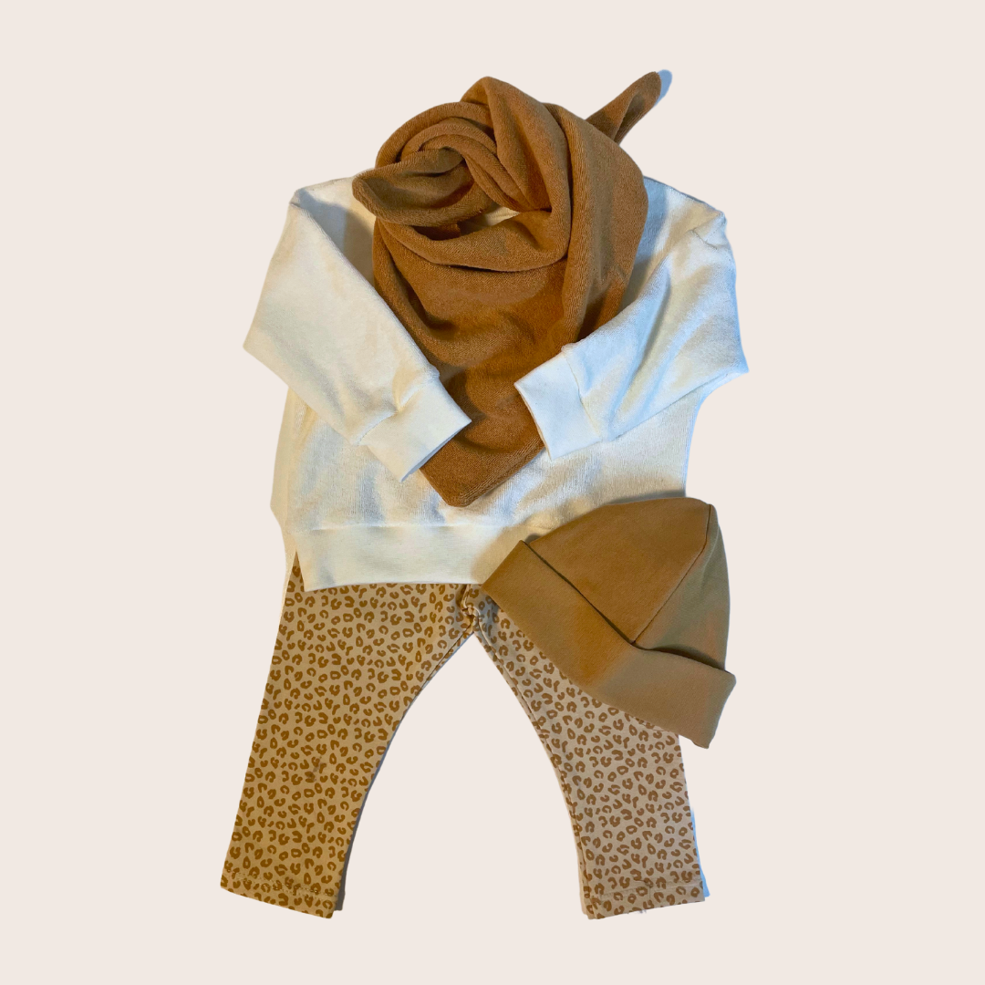 SCHAL TRIANGLE FROTTEE - lovelyn-baby