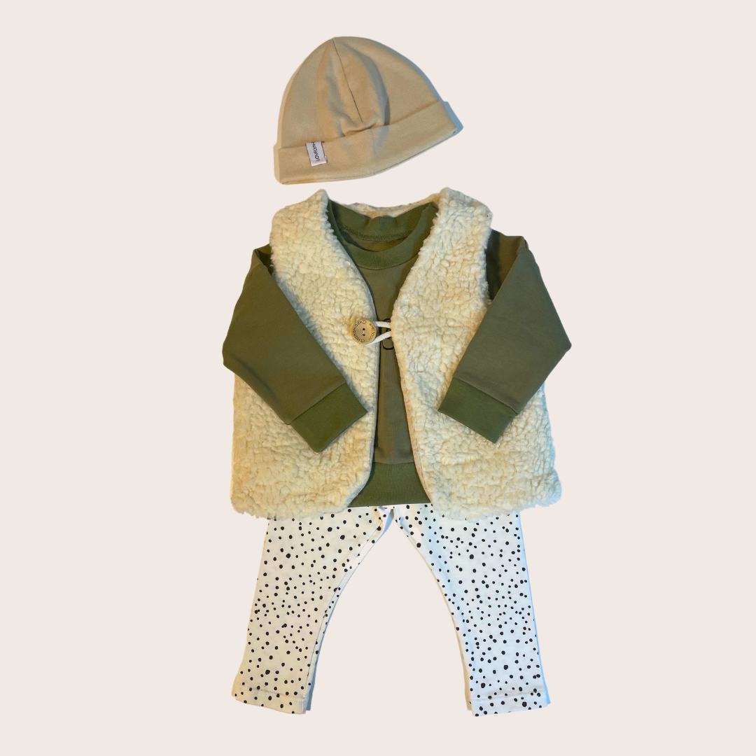 VEST TEDDY CREME - lovelyn-baby