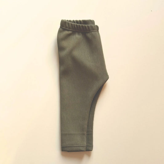 LEGGING RIB GRÜN
