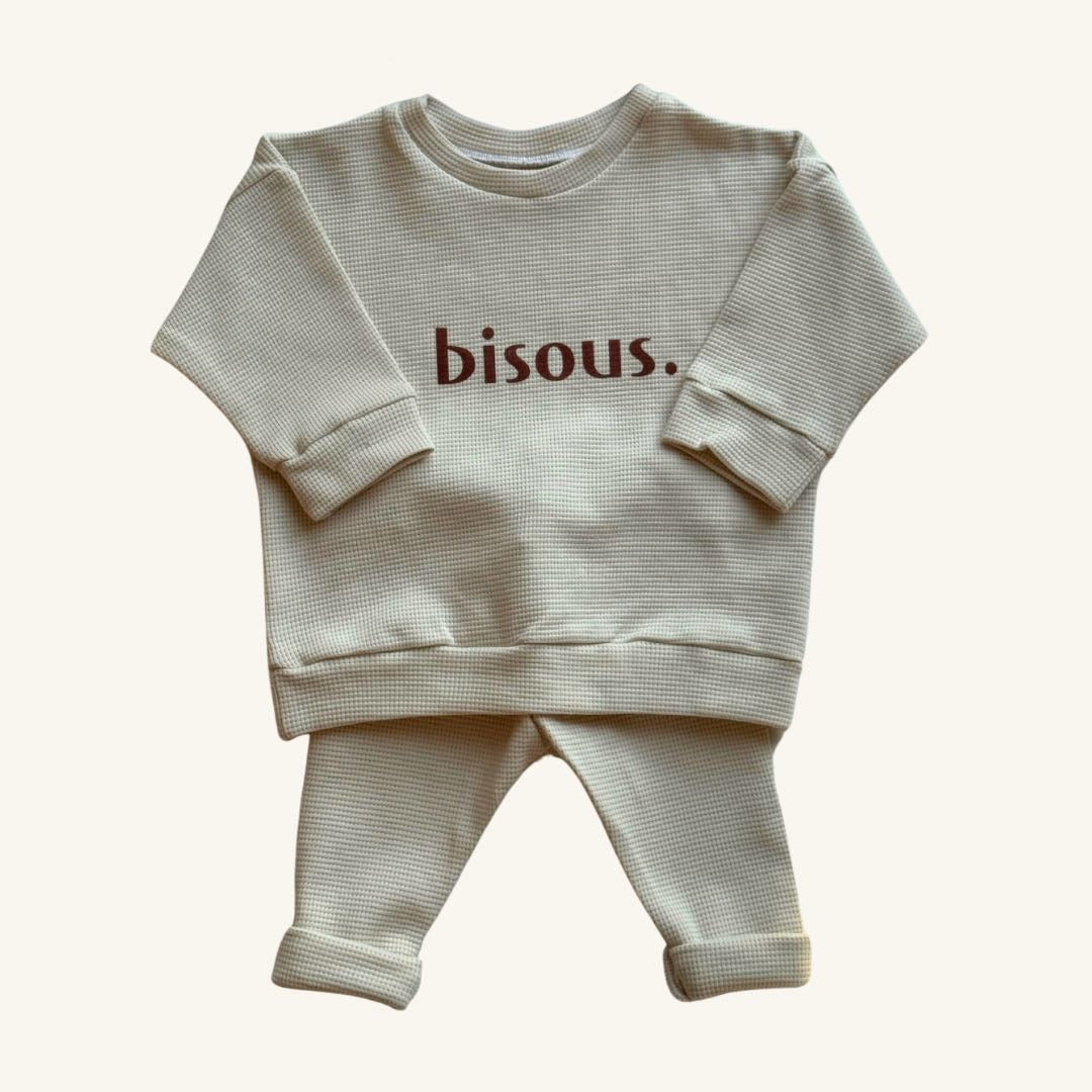 LEGGING WAFFLE NATUR