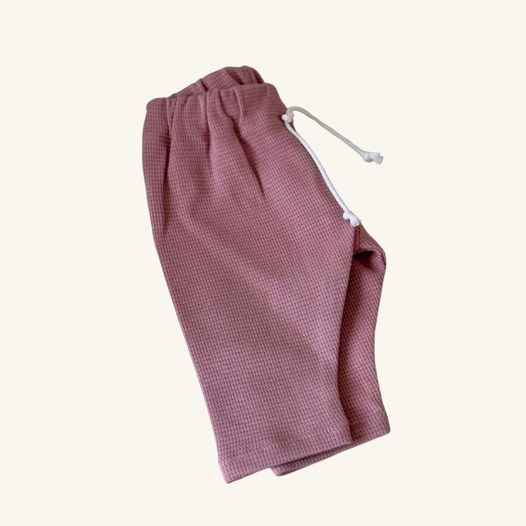 PANTS WAFFLE ROSA