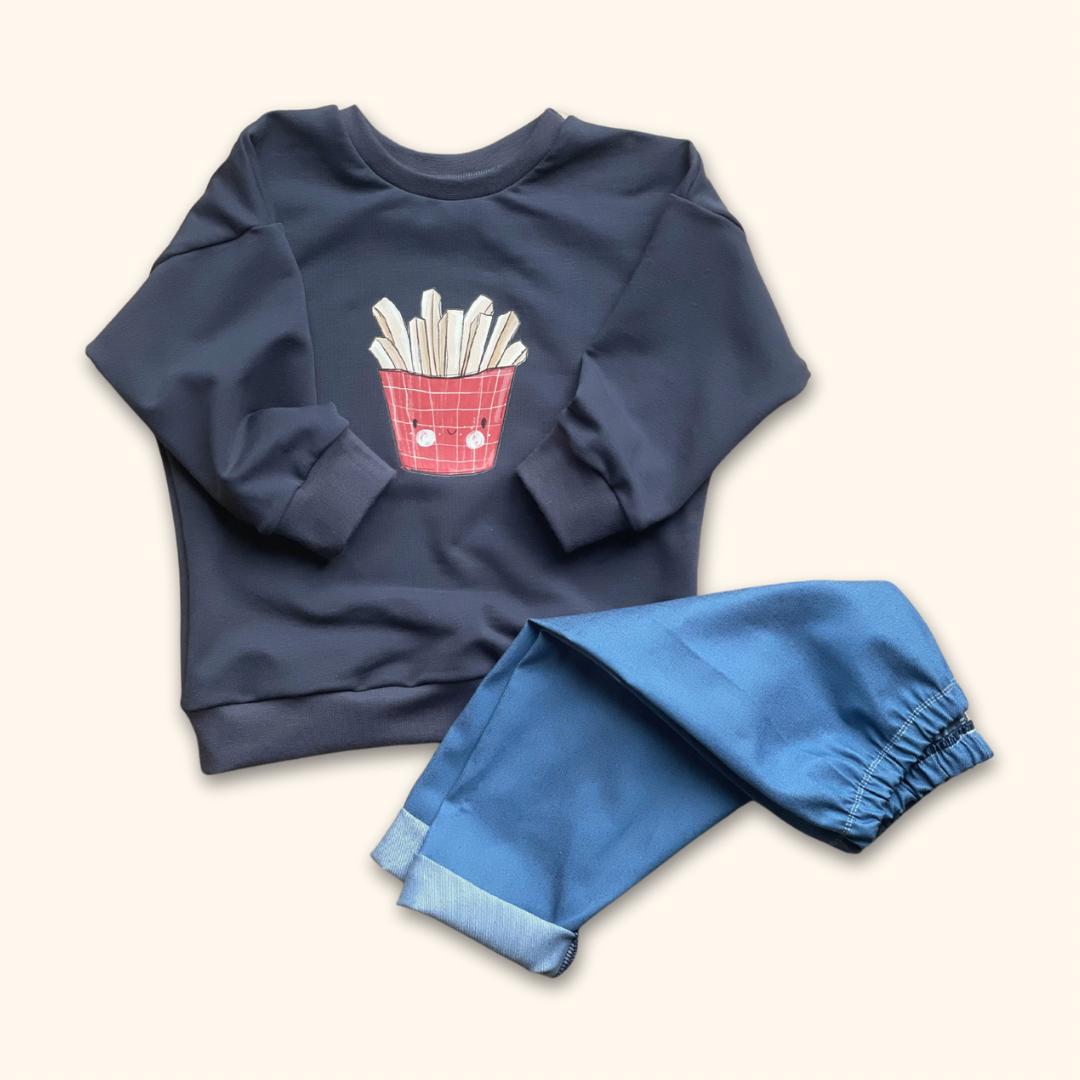 SWEATER OVERSIZE FRENCH FRIES - lovelyn-baby